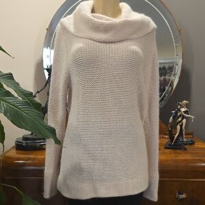 BCBGMaxAzria Soft Cream Turtleneck Sweater